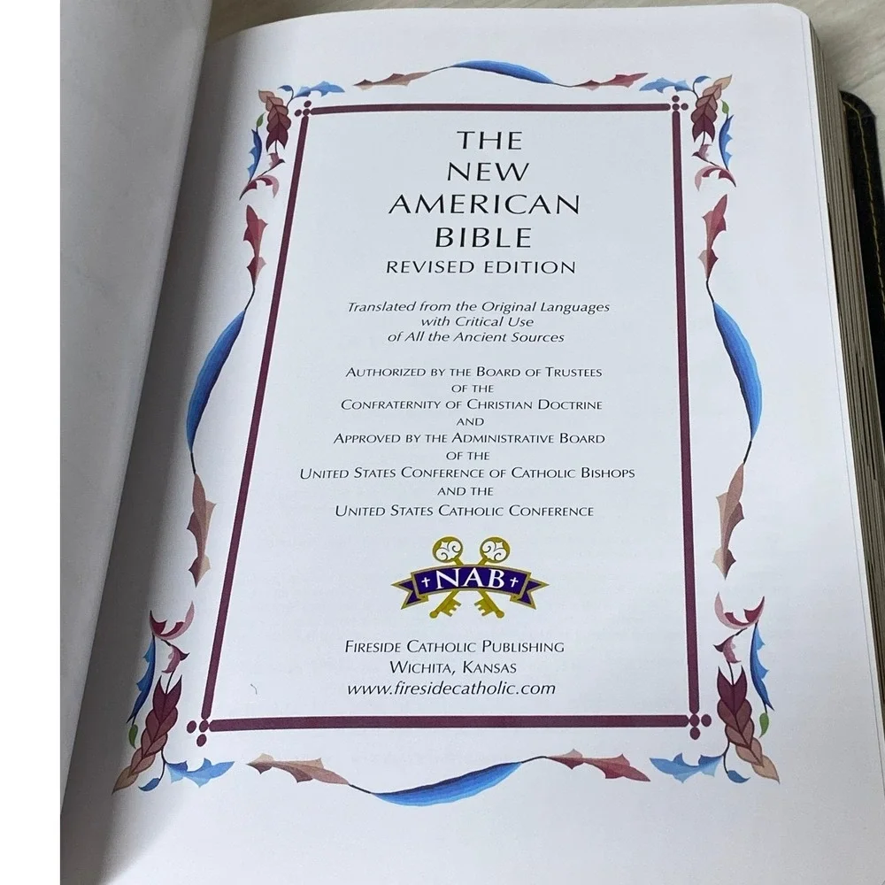 Fireside Catholic Companion New American Bible NAB Revised Edition Worship Book